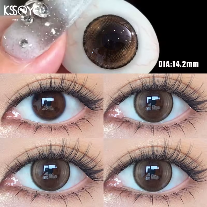 KSSEYE 1 paire de lentilles de couleur naturelle pour les yeux avec chron bébé