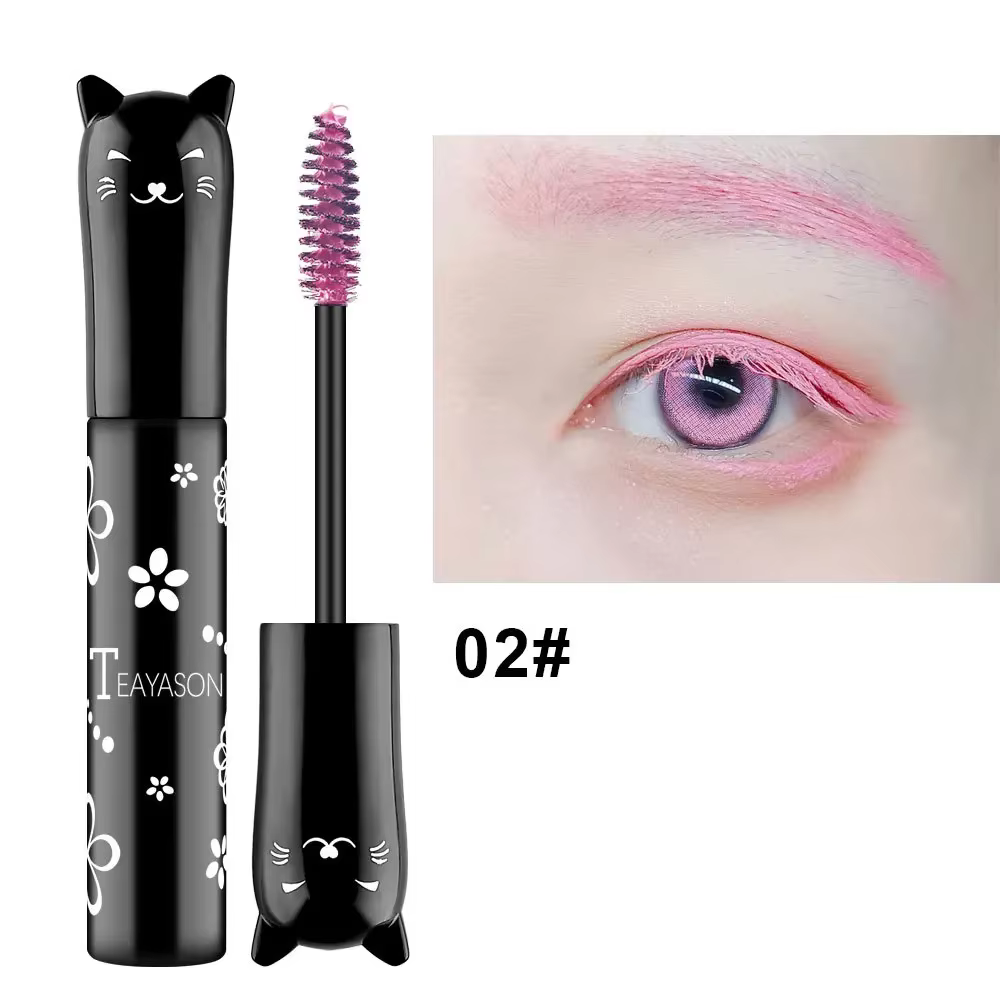 Mascara 6 couleurs imperméable à l'eau séchage rapide cils boucles Extension maquillage