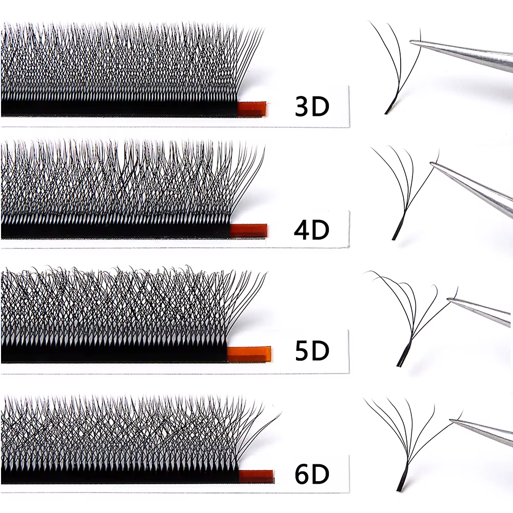 Extension de cils de production de faux cils OEM avec logo privé personnalisé