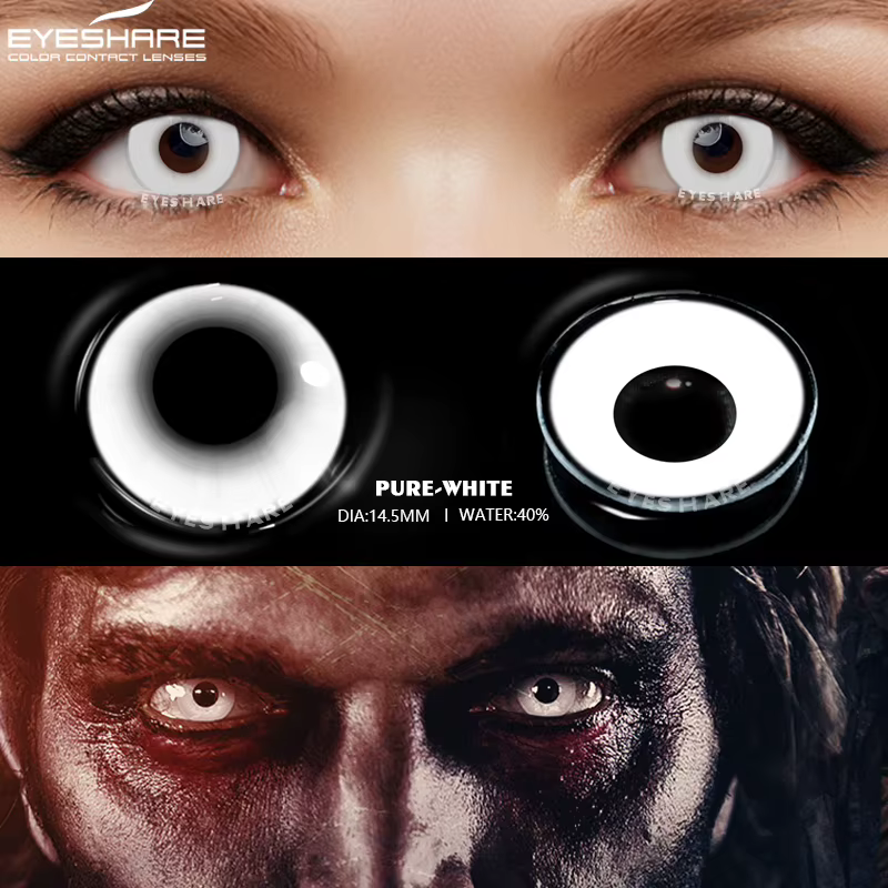 EYESHARE 2 pièces/paire Halloween lentilles de Contact colorées Anime Cosplay yeux