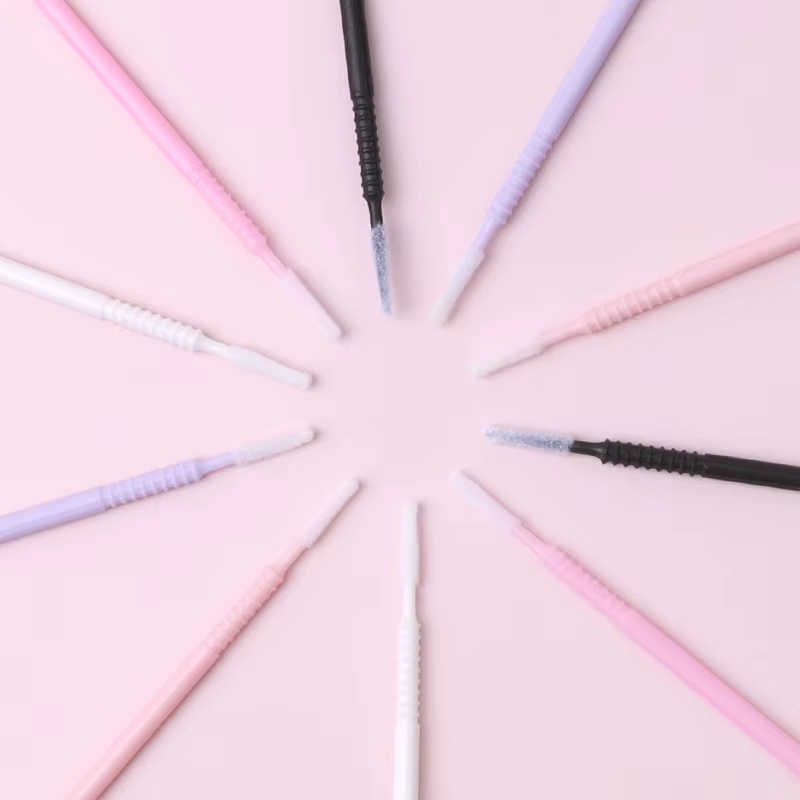 SAKURAHANA 100 pièces microbrosse jetable poignée en spirale Mascara baguettes applicateur cils brosses Extension