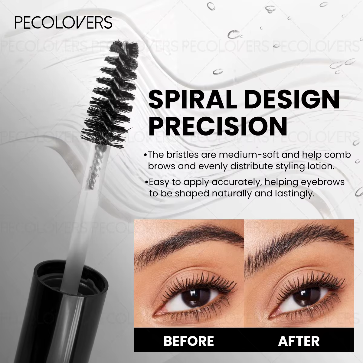 1 gel à sourcils avec brosse - Formule douce