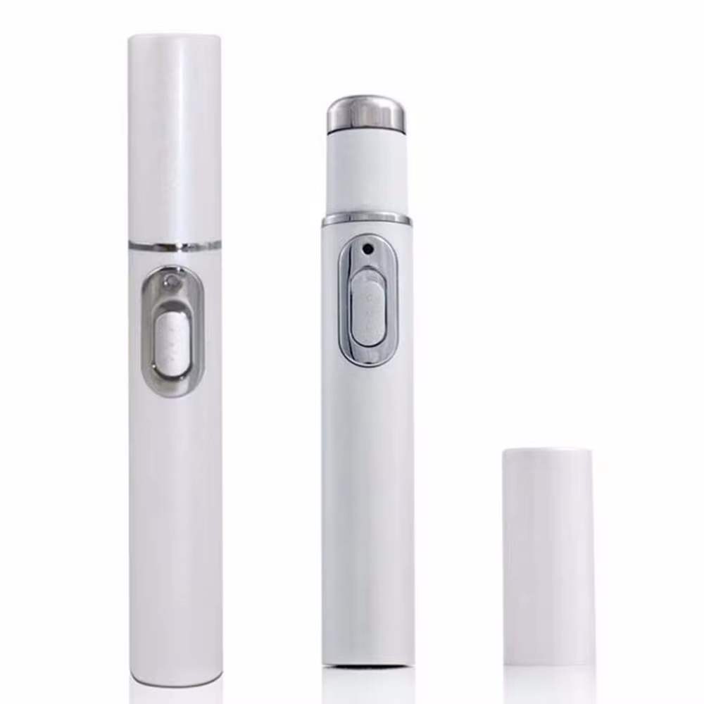 Thérapie par la lumière bleue, stylo Laser contre l'acné, thérapie par la lumière du visage LED pour l'élimination des cicatrices et des rides, dispositif de traitement, soins de la peau, équipement d