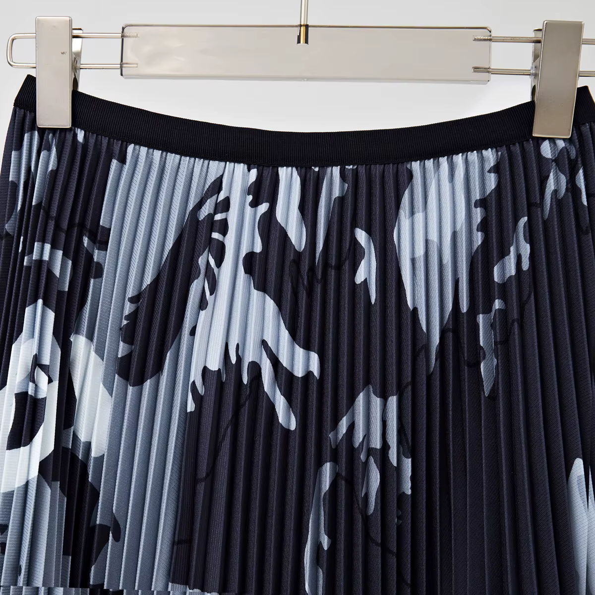 Ensemble jupe midi, t-shirt plissé tendance printemps-automne, t-shirt à manches longues, ensemble deux pièces haut de gamme pour femme