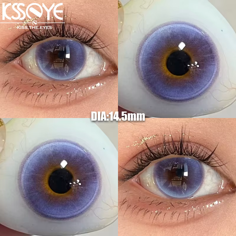 KSSEYE 2 pièces lentilles de Contact de couleur stores pour lunettes