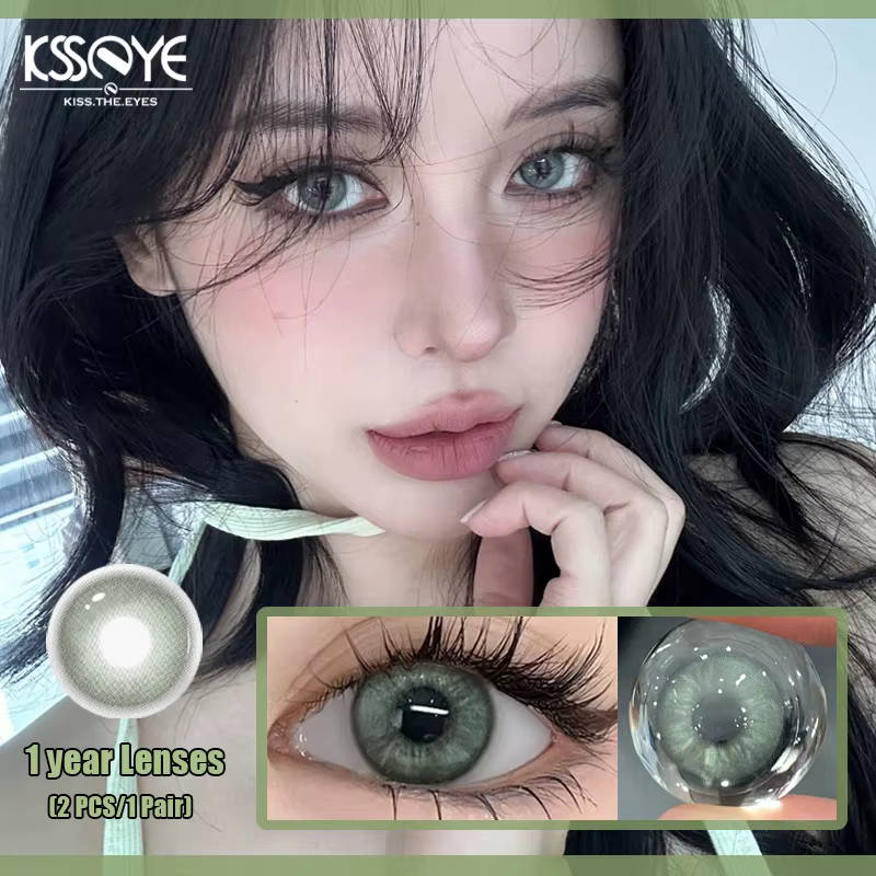 KSSEYE 1 paire de lentilles de Contact de couleur myopie pour les yeux mode haute qualité beauté élève étudiant cosmétiques colorés nouveau expédition rapide