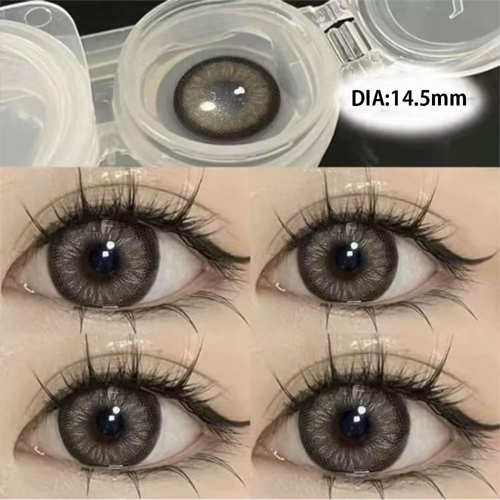 KSSEYE 2 pièces lentilles de contact yeux naturels myopie Prescription cercle