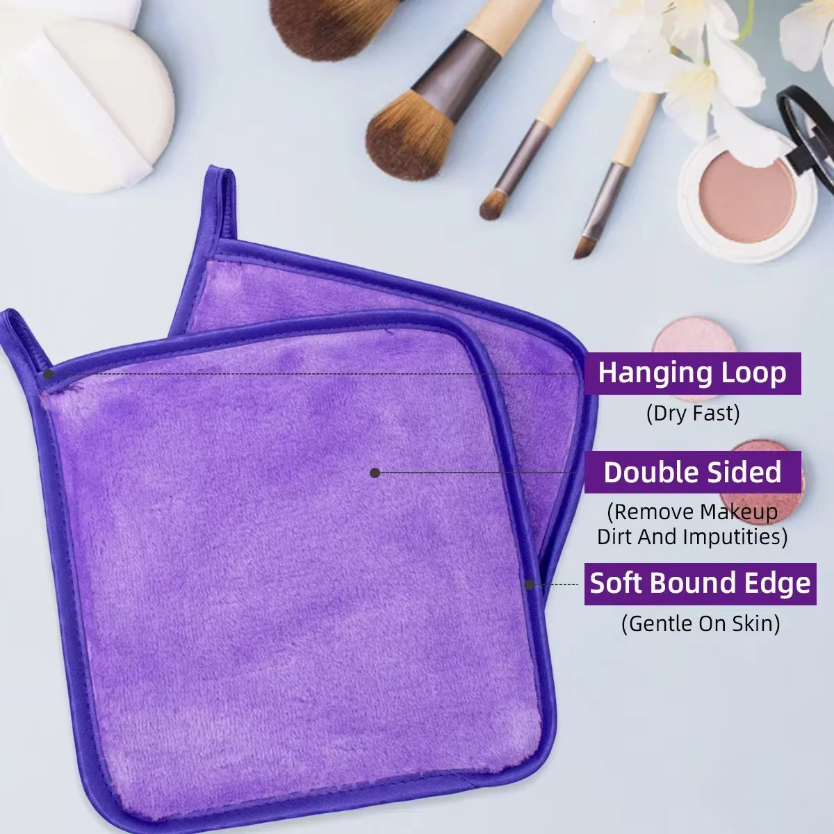 Tampons démaquillants réutilisables