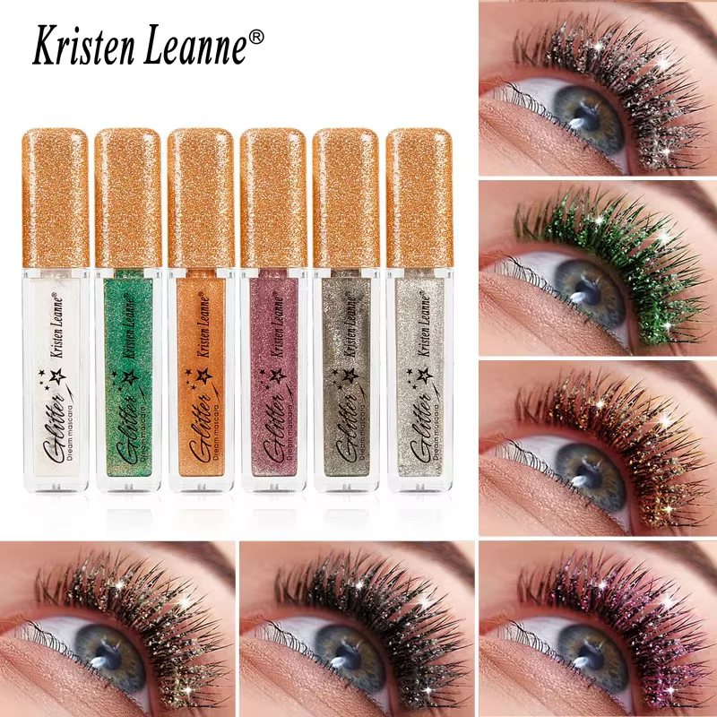 Mascara à paillettes, 7 couleurs
