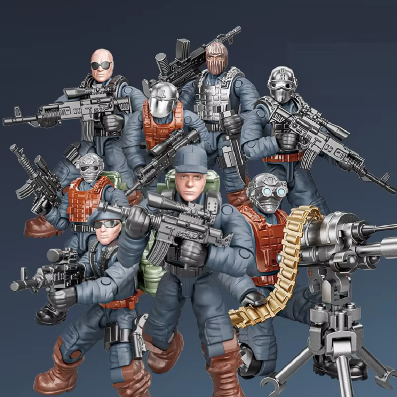 Mini figurines de soldats militaires SWAT de la Force spéciale de la Police, blocs de construction en briques, jouets pour enfants, cadeau, 2025