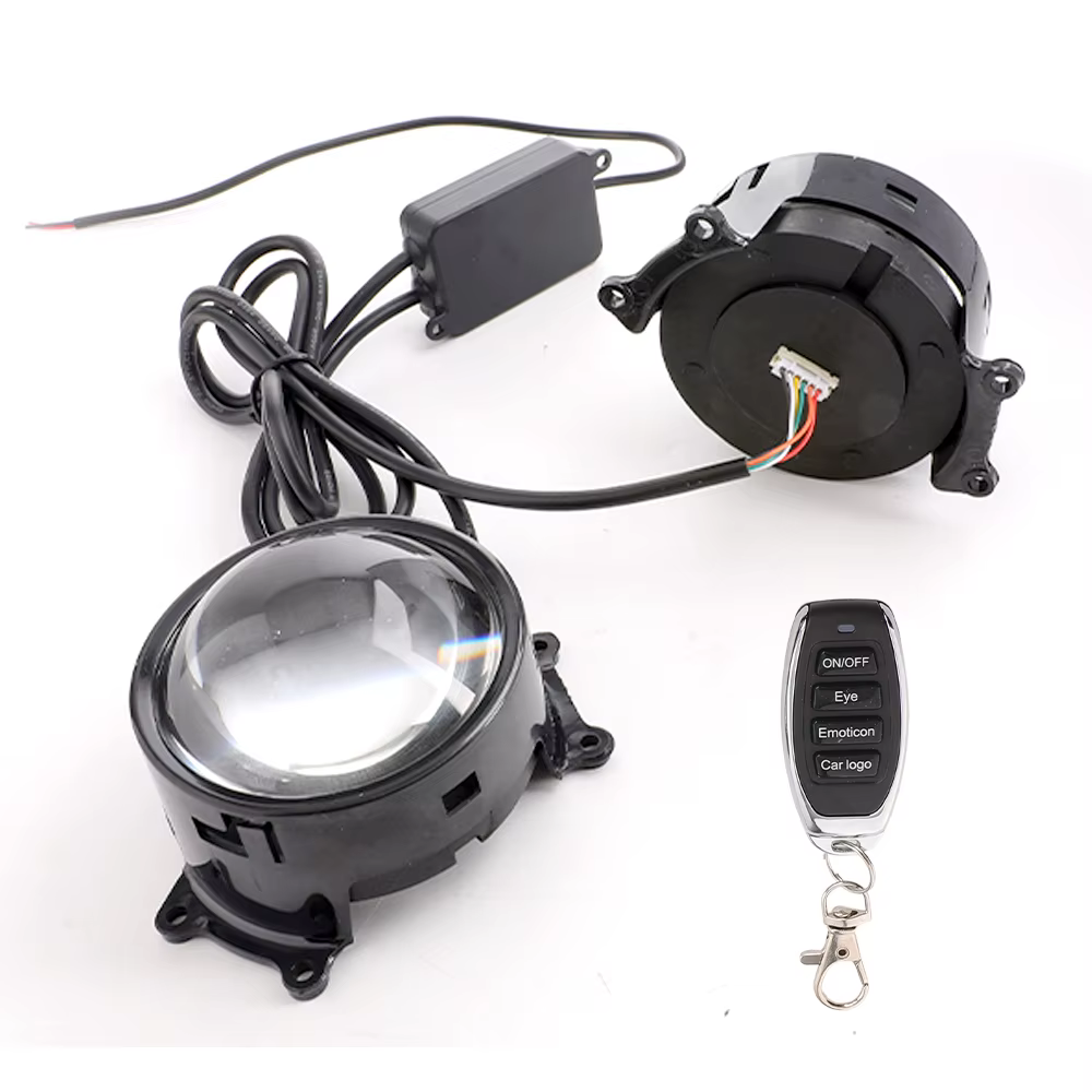 Yeux de démon dynamiques pour projecteurs de phares, lentilles de 3 pouces, yeux de démon pour feux antibrouillard, 33 motifs DRL pour accessoires de moto, SUV et voiture