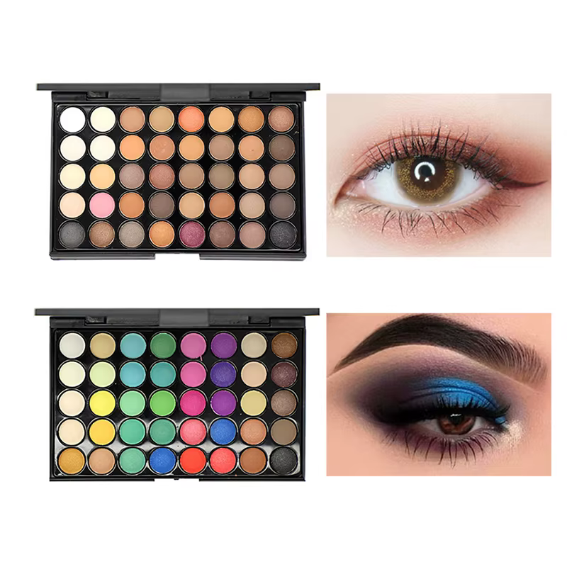 Palette de fards à paupières à paillettes