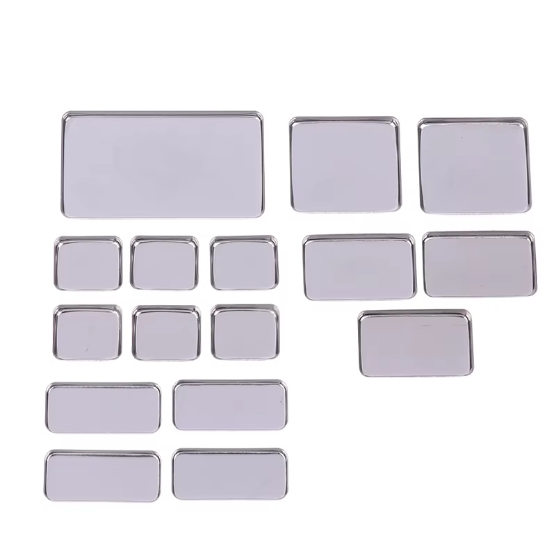 1/2/3/4/6 pièces poêles de fard à paupières vides Palettes de maquillage Palette carrée vide étuis en aluminium casseroles pour poudre