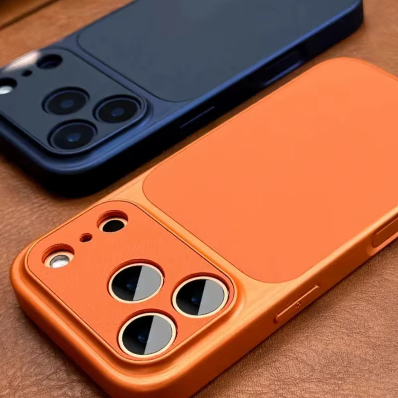 Nouvelle coque de téléphone rétro orange de luxe pour iPhone 17 Air 16 15 14 13 12 11 Pro Max, transformable en série 17