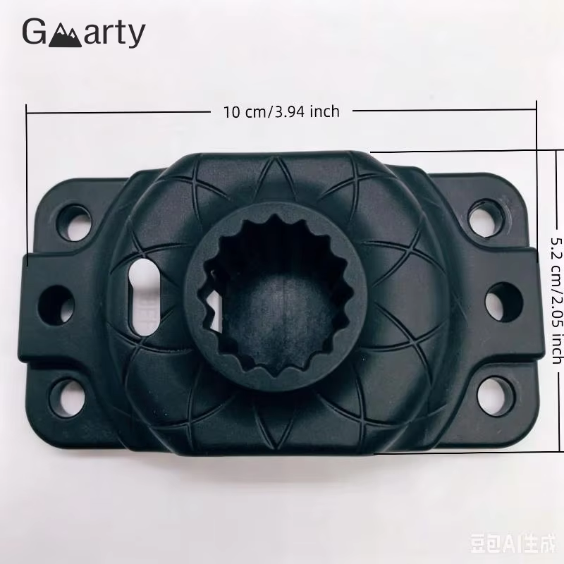 Base de montage robuste pour kayak, avec structure résistante à la rouille et à l'eau, installation facile, parfaite pour la pêche en kayak et le canoë.