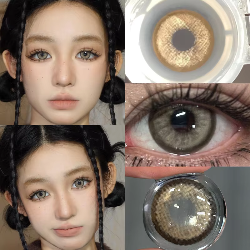 MILL CREEK 1 paire de contacts colorés de couleur Ashion pour les yeux lentilles