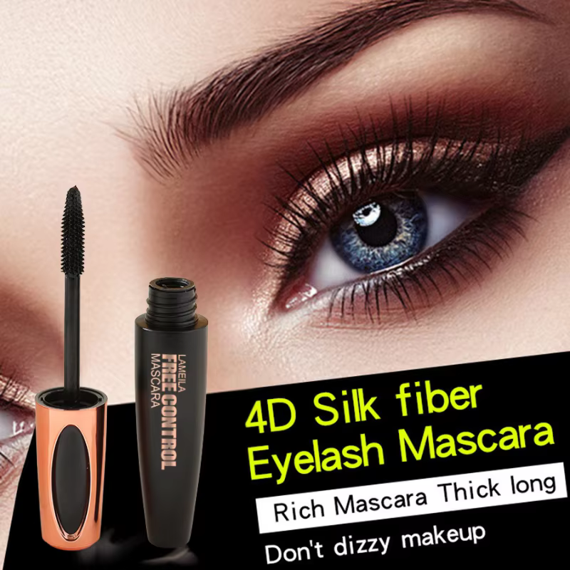 Mascara noir longue tenue 8D en fibres de soie