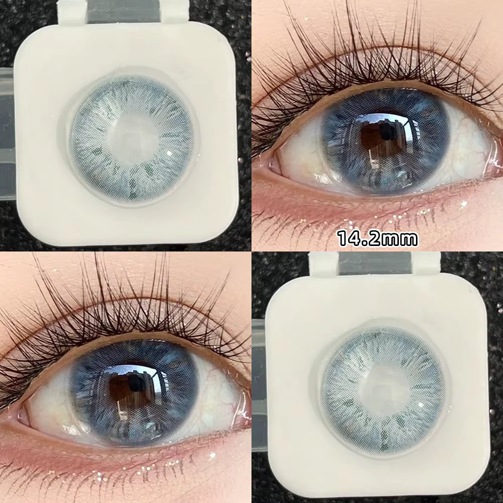 2pcs lentilles de Contact de couleur arc-en-ciel pour les yeux Belleza
