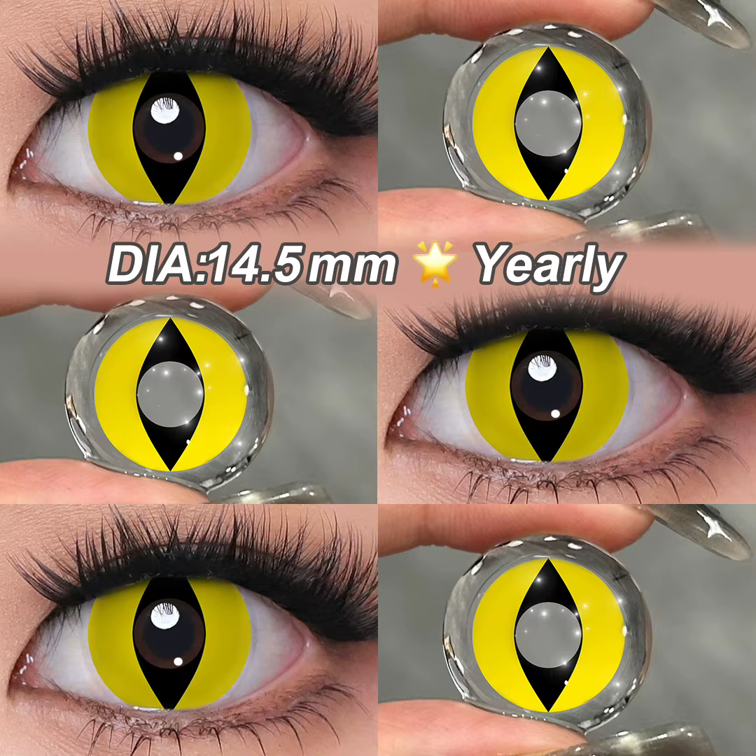 Magister couleur oeil de chat lentilles de Contact pour les yeux Cosplay