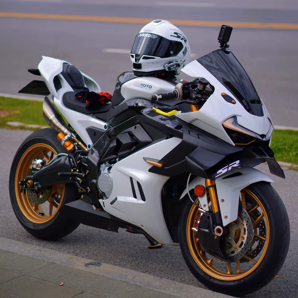 Spoiler avant inférieur pour CFMOTO 675SR, lèvre inférieure GP Wing Downforce, spoiler frontal Naked 675SR-R 2024 2025