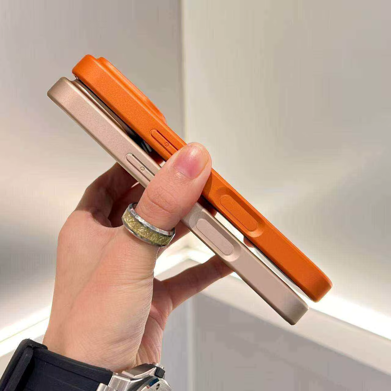 Coque de téléphone de luxe nouvelle texture peau d'orange pour iPhone 17 Pro Max 16 15 14 13 12 11 Pro Max Plus, cadre souple rétro antichoc