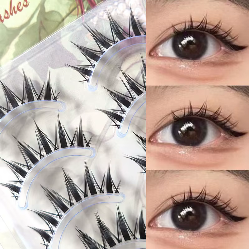Faux cils naturels longs œil de chat