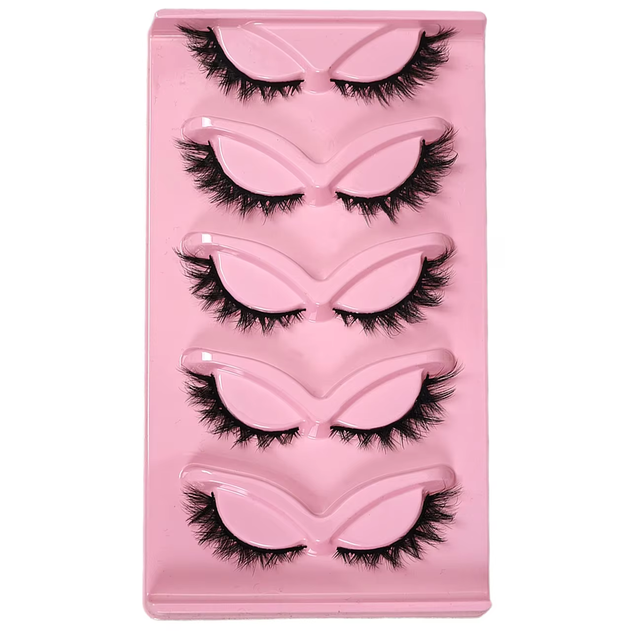 5 paires de faux cils œil de chat