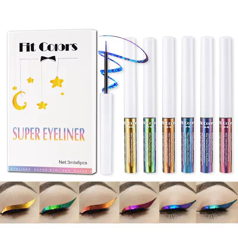 Ensemble d'eyeliner liquide caméléon doré