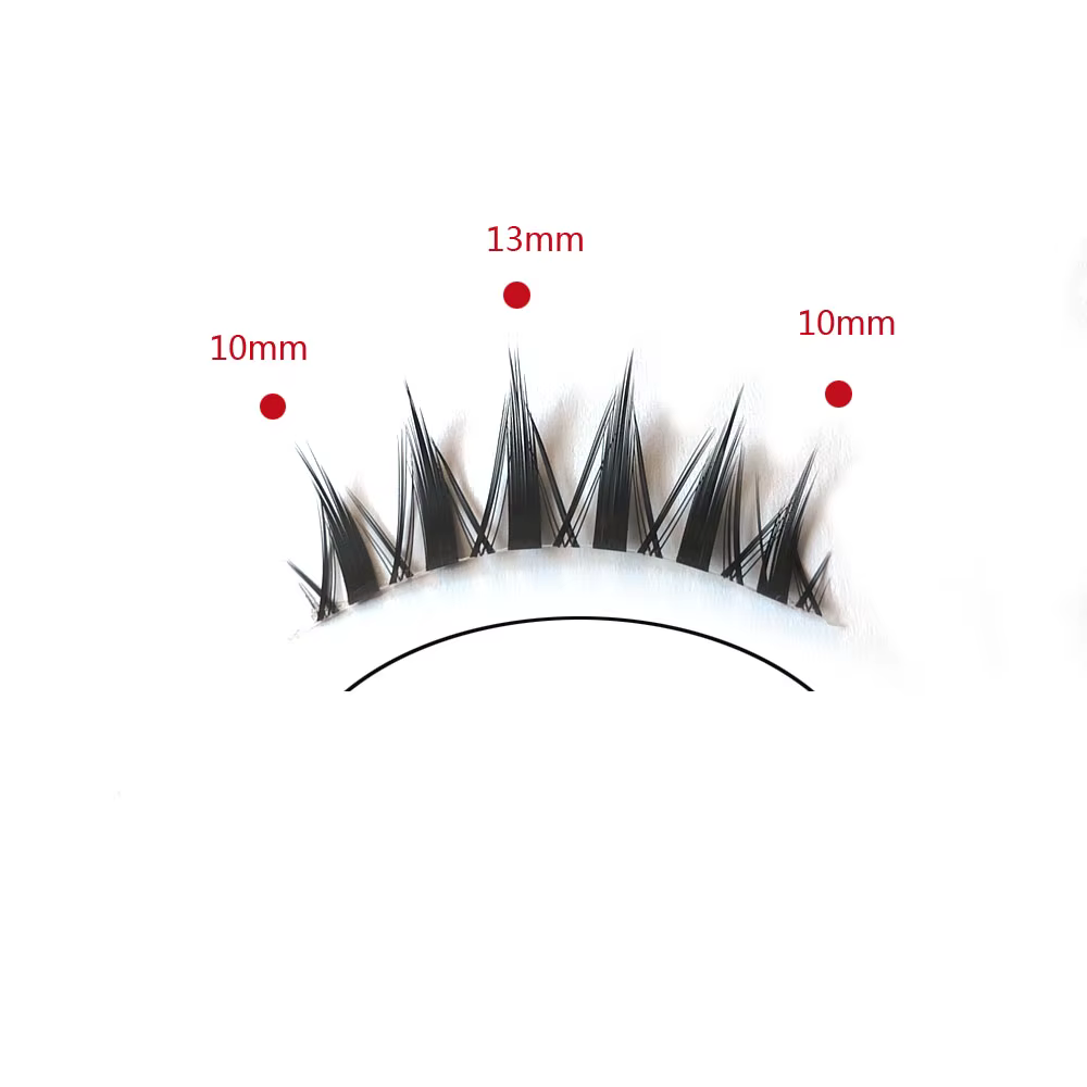 Faux cils naturels longs œil de chat