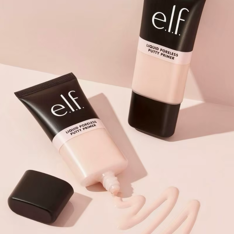 Base de Maquillage ELF : Gel Liquide Effet Zéro Pores, Crème Pré-Maquillage et Couvre-Pores Avant Application
