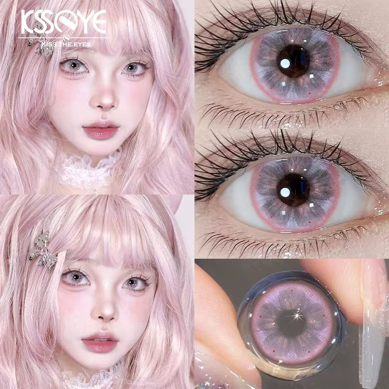 KSSEYE 1 paire de lentilles colorées pour les yeux avec dioptries Prescription