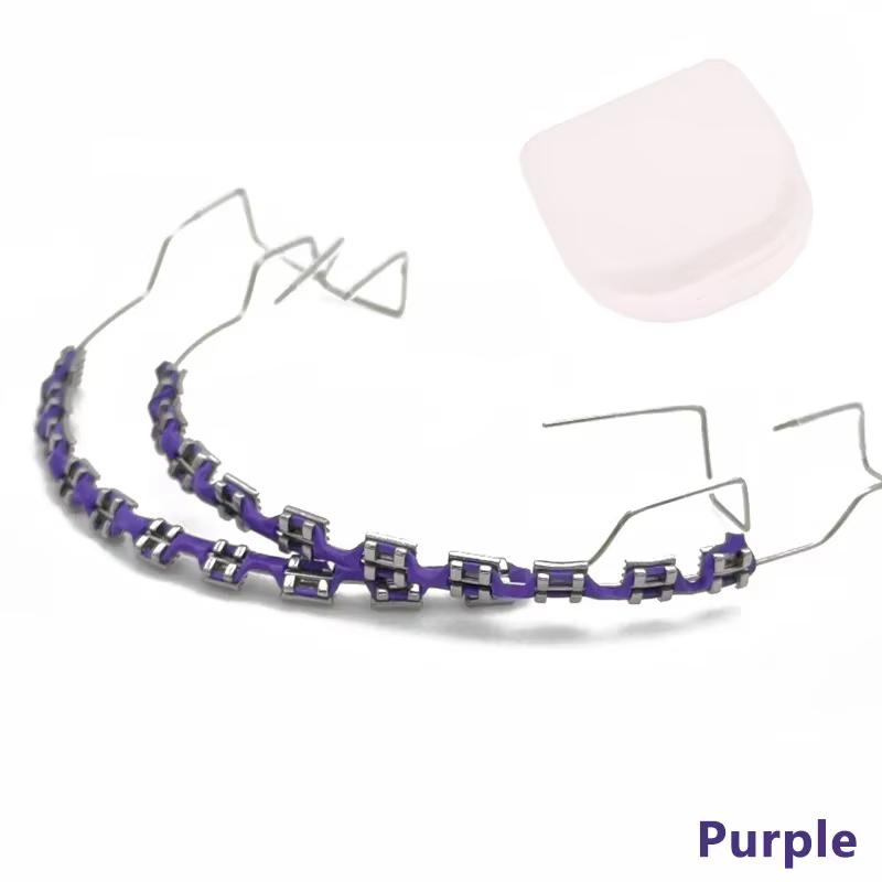 Faux bretelles support coloré fils métalliques temporaires accessoires de mode orthodontiques pour Cosplay Costume fête adultes adolescents dentaires