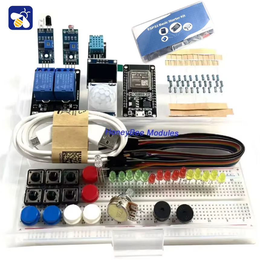 Kit de créateur pour projets Kit de démarrage pour kit esp32 développement ESP-32S kit de développement WIFI Kit de démarrage de base de carte