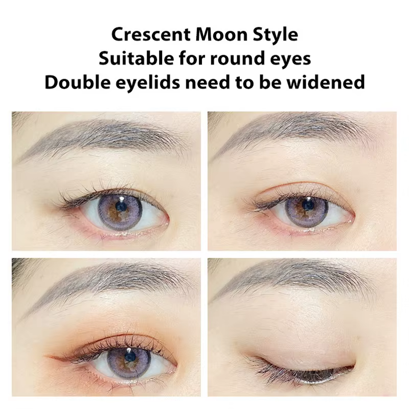 Autocollants invisibles à Double pli pour paupières, bande autocollante en dentelle naturelle, rayures Beige claires, outils de maquillage pour les yeux naturels pour fard à paupières