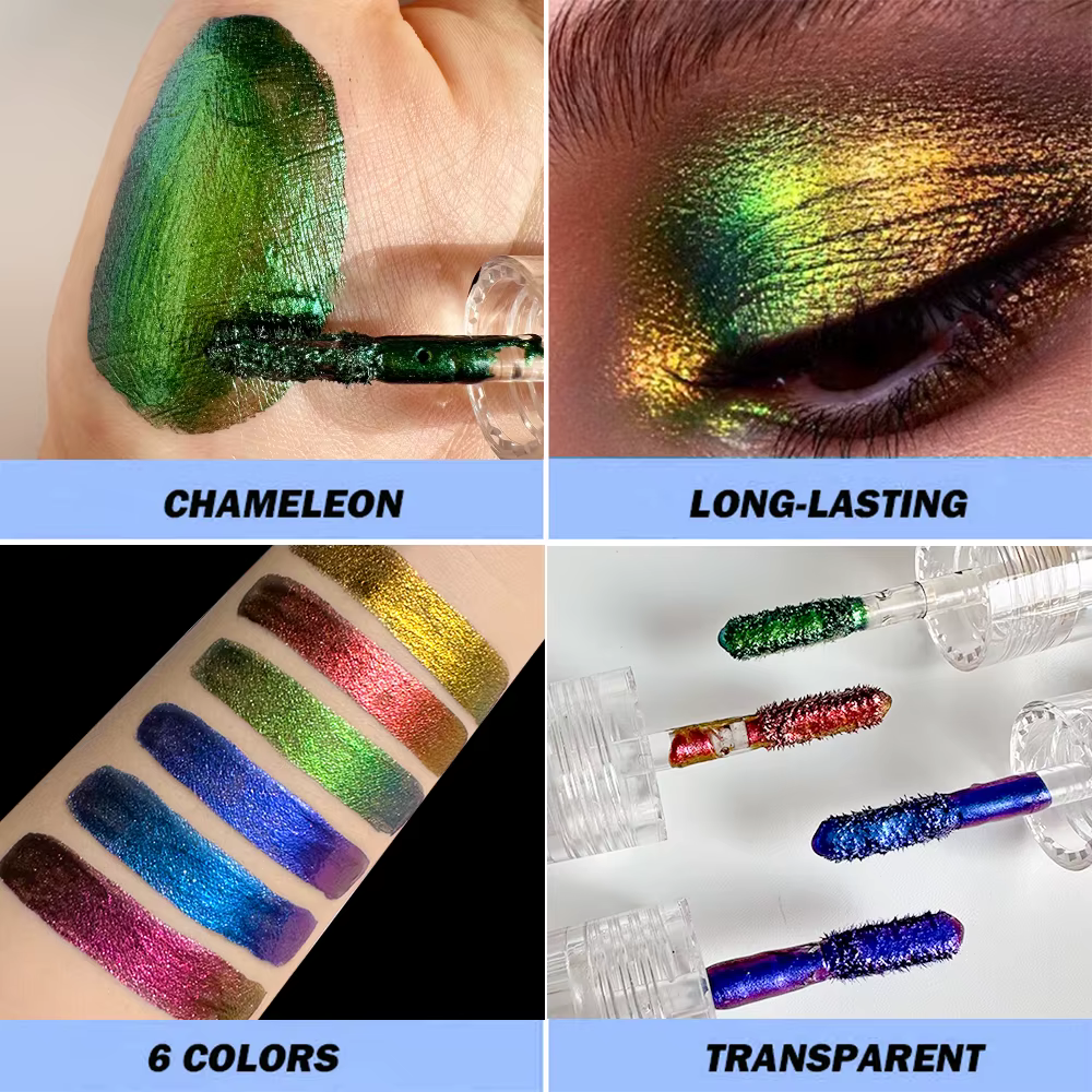 Fard à paupières liquide caméléon à Pigments chromés