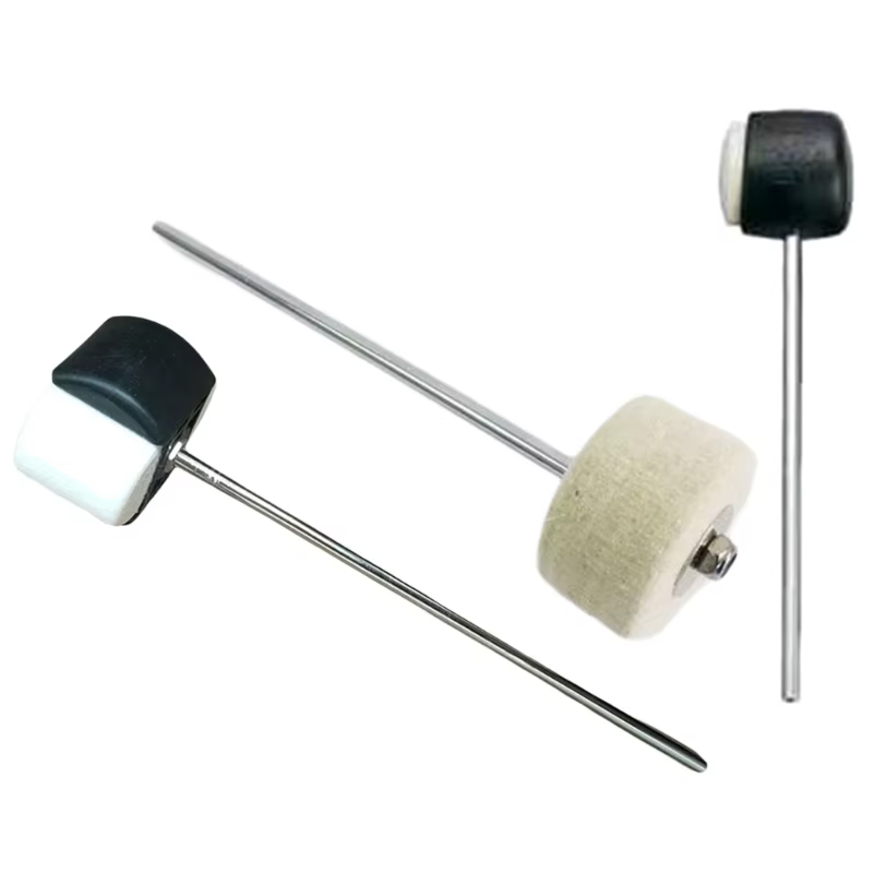 Batteurs de pédale de grosse caisse double face, accessoire de percussion, marteau de pédale de grosse caisse