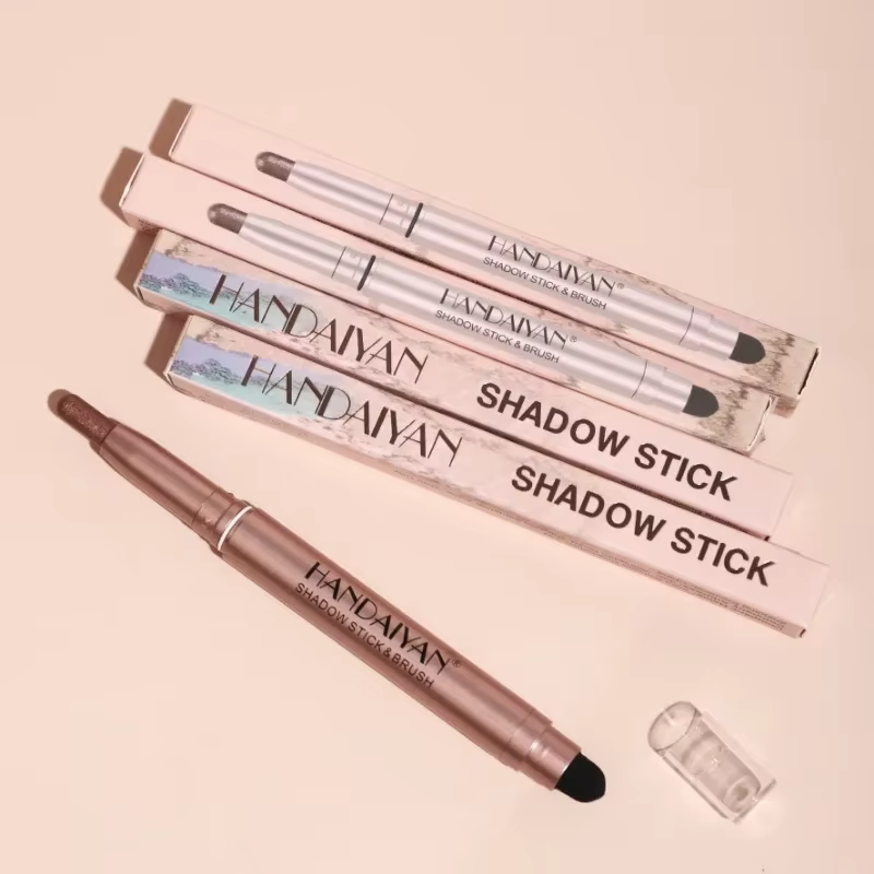 Bâton de fard à paupières coloré rose marron vert noir