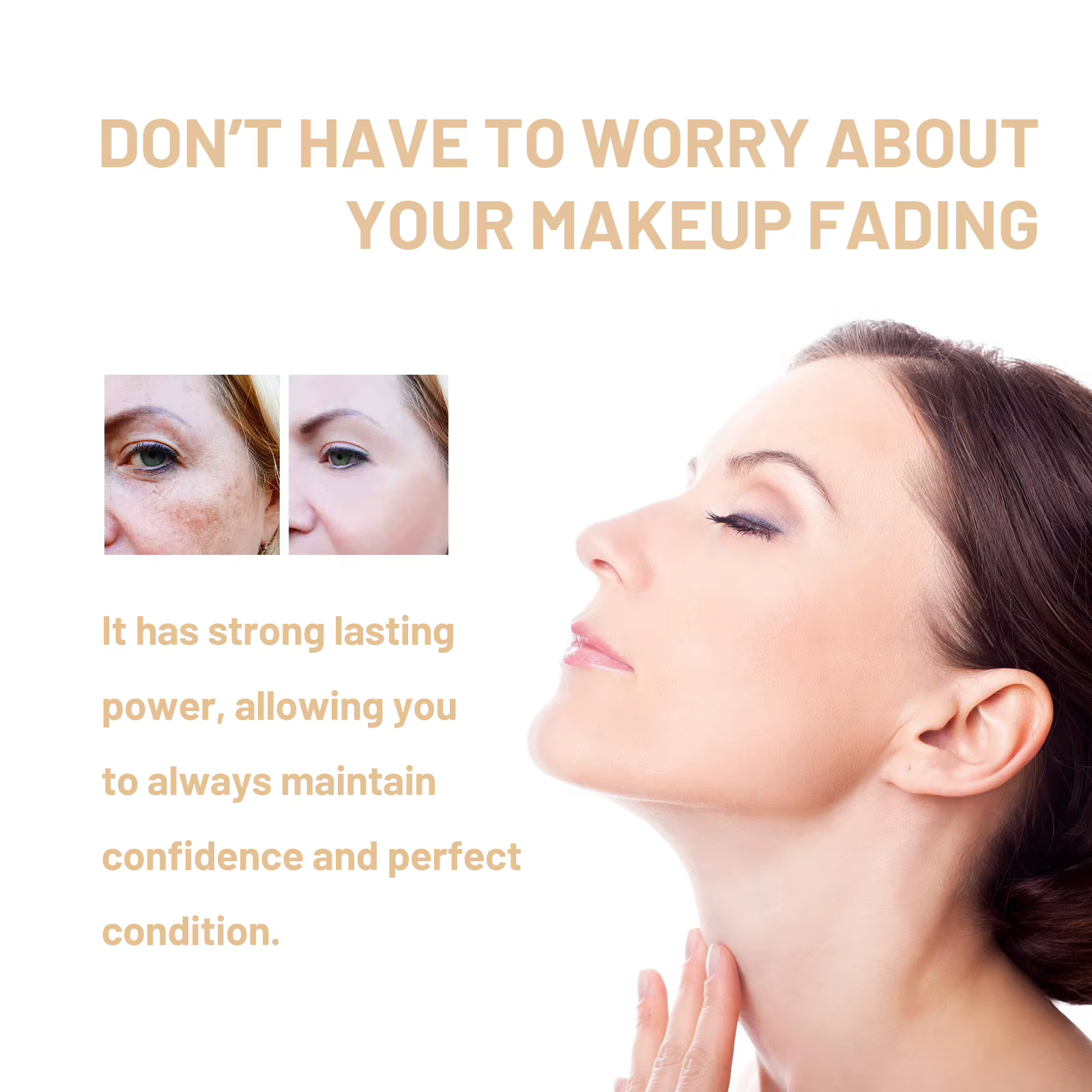 Fond de teint à couleur changeante, hydratant, cache les rides, lignes SPF 15 +, couleur hydratante, longue tenue, correcteur de Base de maquillage imperméable