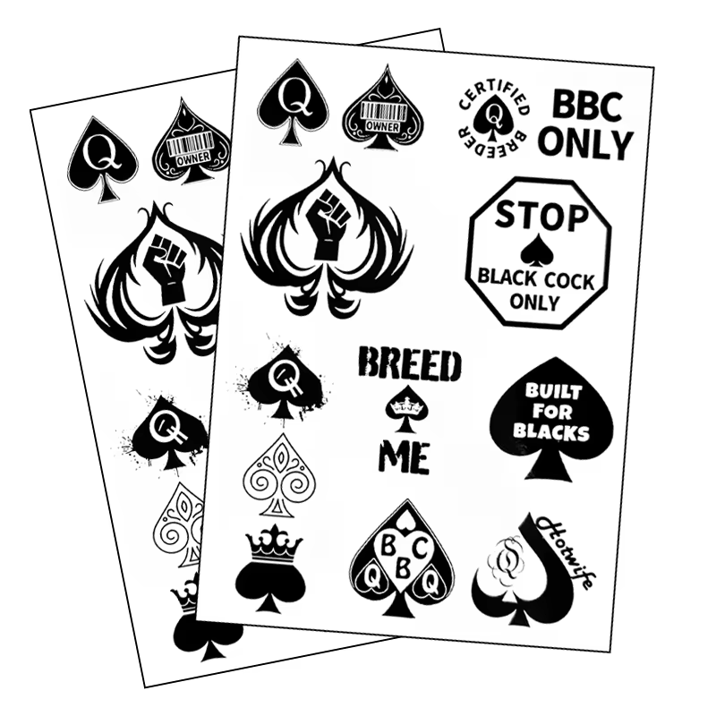Poker pique tatouages temporaires imperméables femmes Faux Tatouage corps autocollants Tatoo hommes Festival Tatouage Tatuajes Faux Tatouage