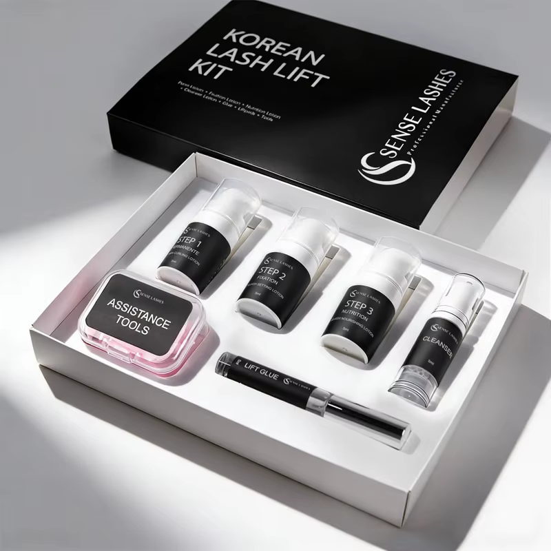 SENSE LASHES Kit de lifting des cils coréen professionnel pour salon et usage domestique