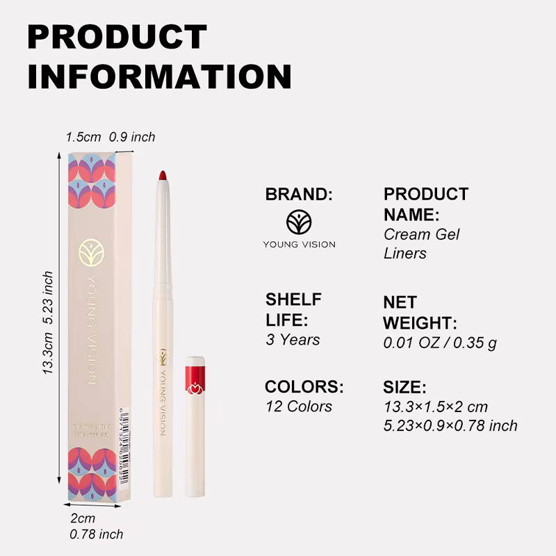 Crayon Eyeliner Rétractable 12 Couleurs Scintillant Anti-Bavure 2-en-1 Stylo Maquillage Multi-Fard à Paupières Haute Pigmentation Néon