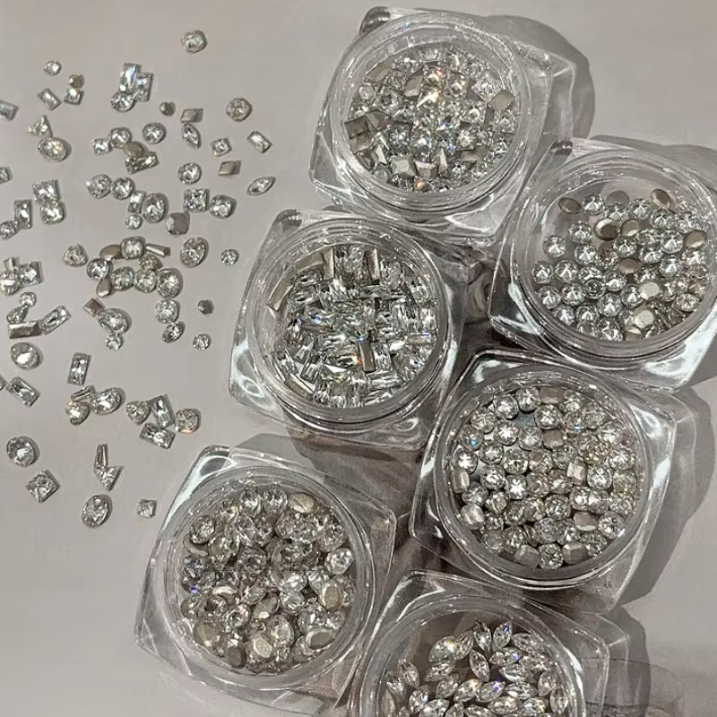 Mini Strass Astronomiques Plats Inversés, Œil de Cheval, exacttelette d'Eau, en Forme d'Amour, Décoration Nail Art, Accessoire de Manucure à Faire Soi-Même