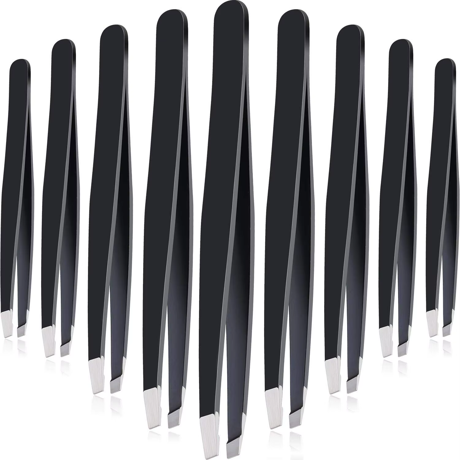 Pincettes à sourcils de précision noires