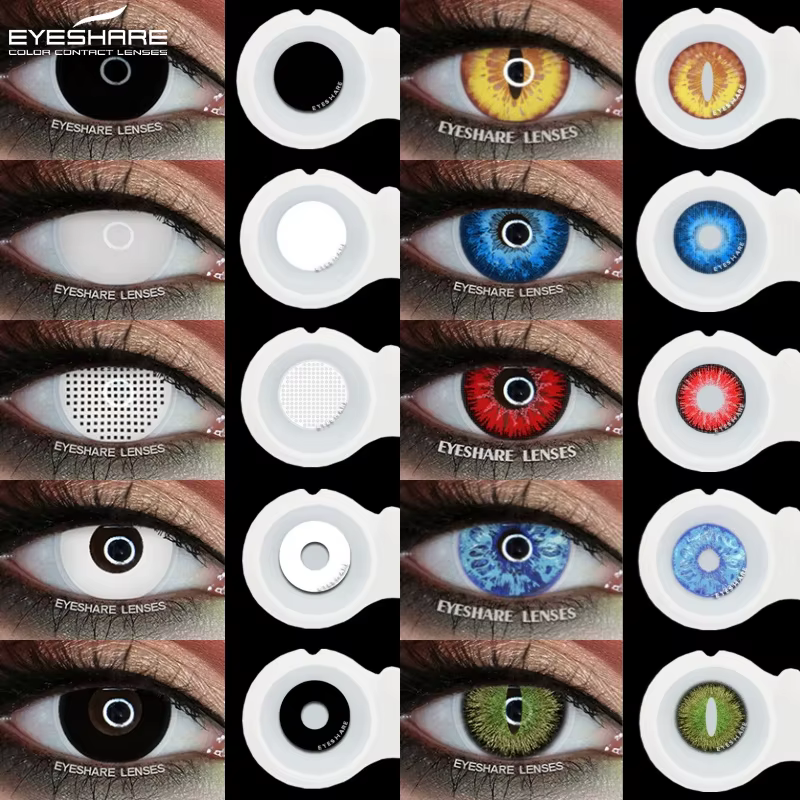 EYESHARE 1 paire de lentilles de Contact de couleur Cosplay pour les yeux