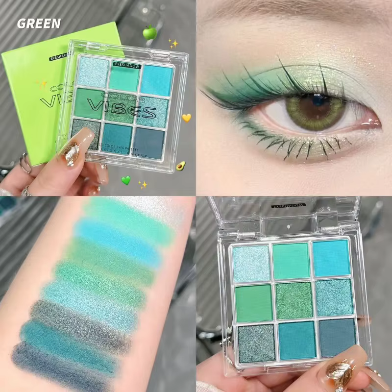 Palette de fards à paupières à paillettes