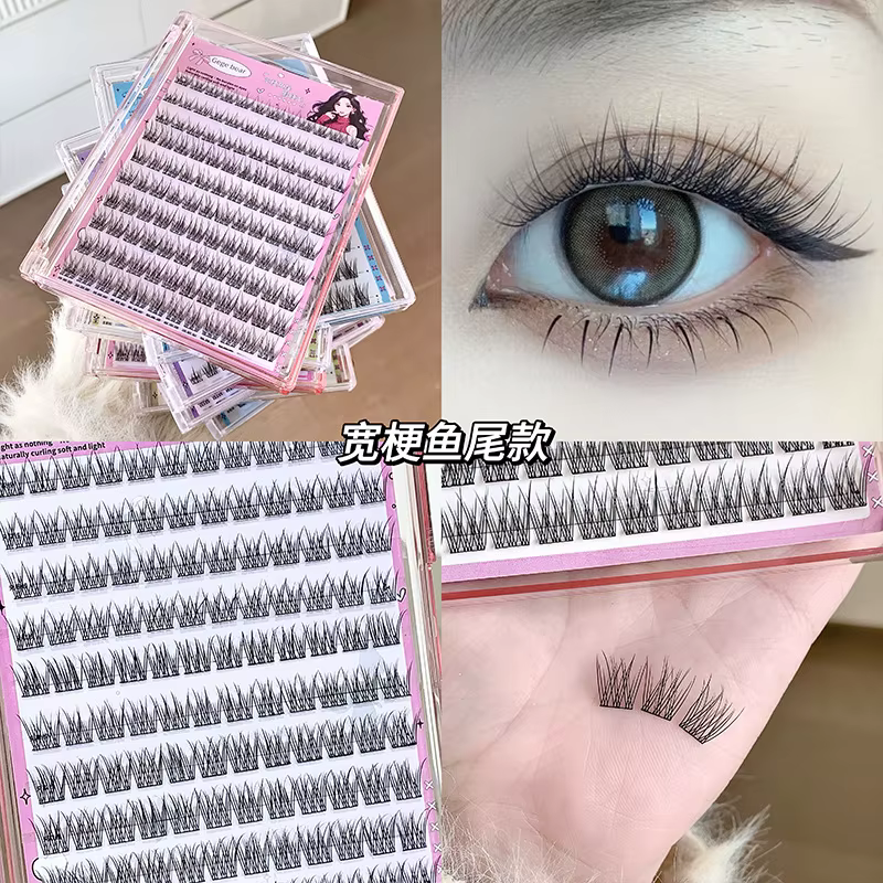 Faux cils sans colle, Application en 3 étapes