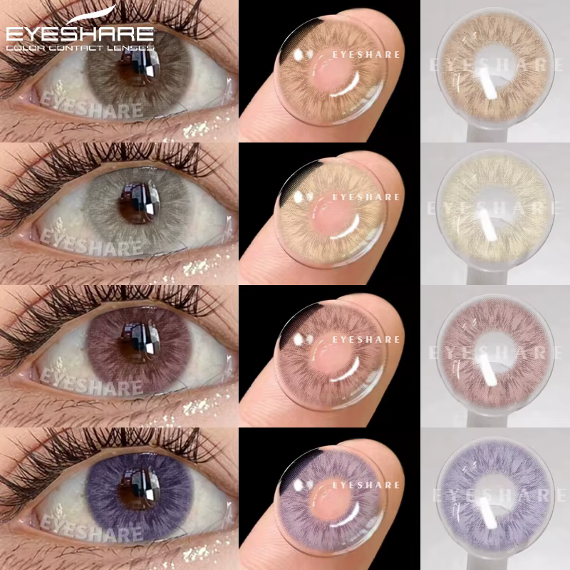 EYESHARE 1 paire de nouvelles lentilles de contact colorées pour les yeux