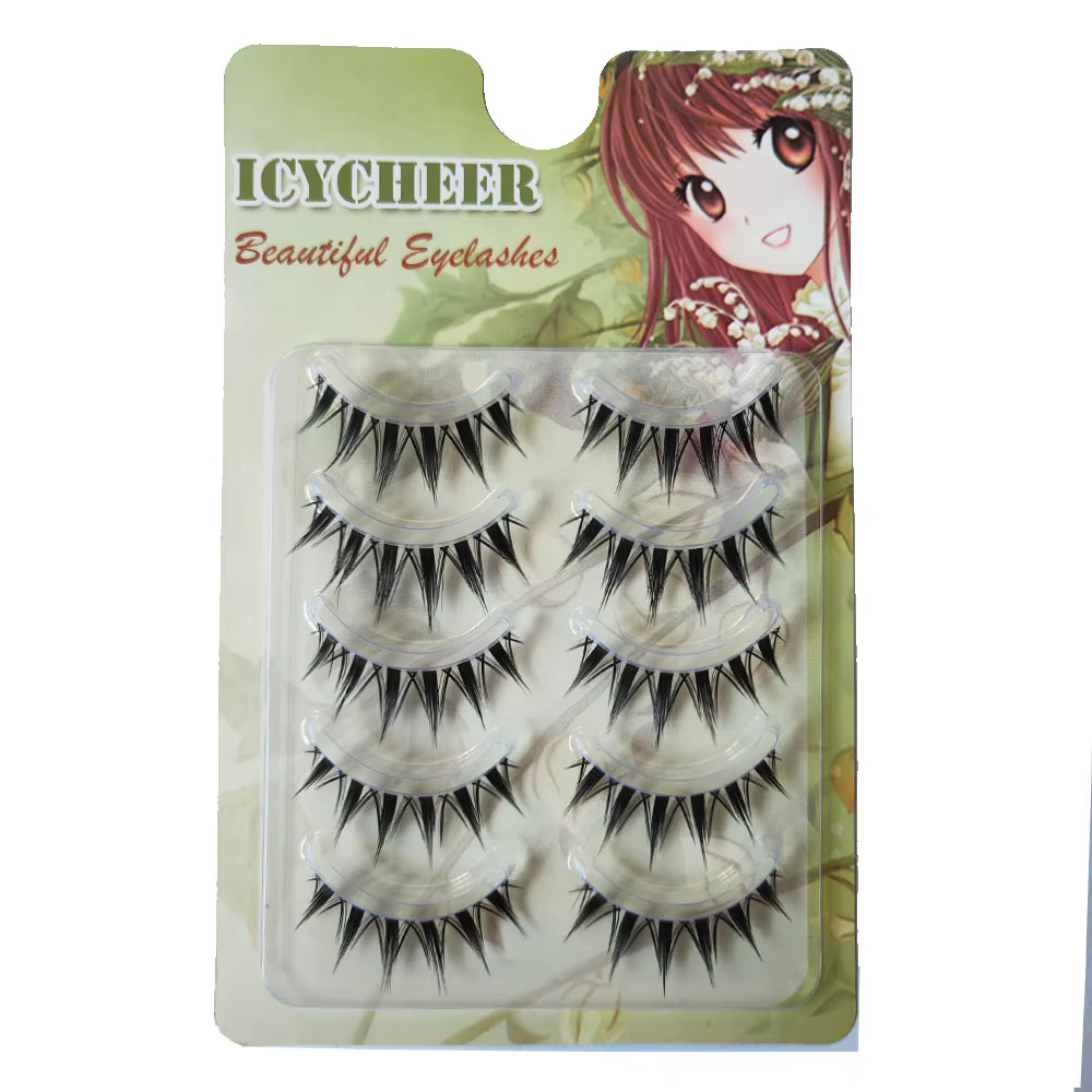 Faux cils naturels longs œil de chat