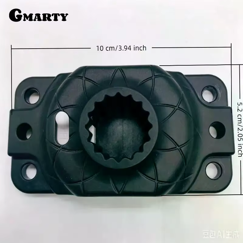 Base de montage robuste pour kayak, avec structure résistante à la rouille et à l'eau, installation facile, parfaite pour la pêche en kayak et le canoë.