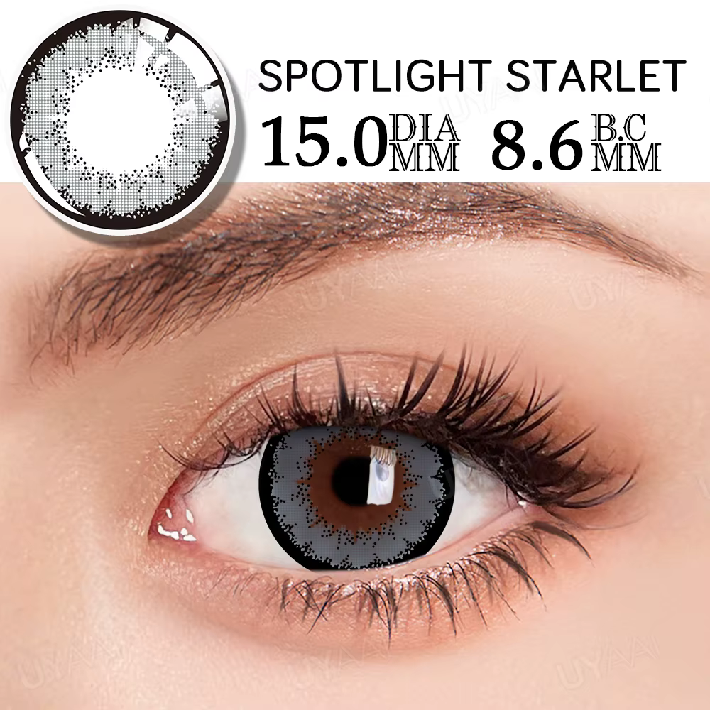 UYAAI 15mm lentilles noires de grand diamètre
